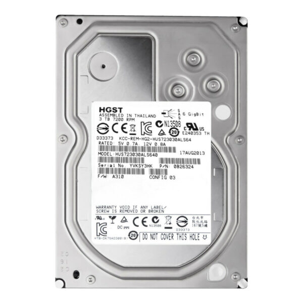 HD SAS 3Tb Hus723030ALS640 7,2k 3,5 p/ serv Dell, HP, IBM...