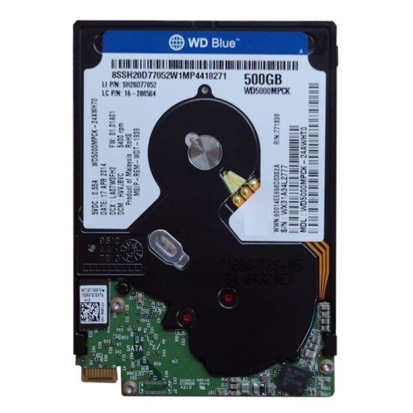 Hd Notebook Sata 500gb Western Digital Wd5000mpck 2,5