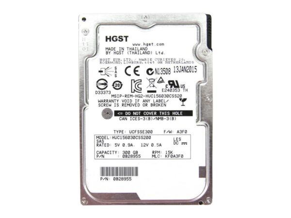 Hd Sas 300gb HGST HUC156030CSS200 2,5