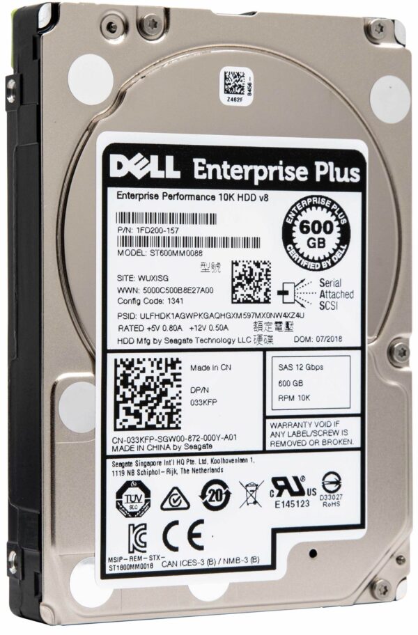 Hd Sas 600gb Dell 033KFP 2,5