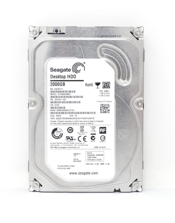 Hd Sata 2TB Dell Dektop 0NYR3N 3,5